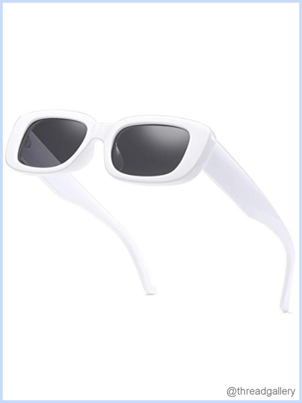 Vintage Rectangle Sunglasses Retro 90s Square Frame UV400 Unisex